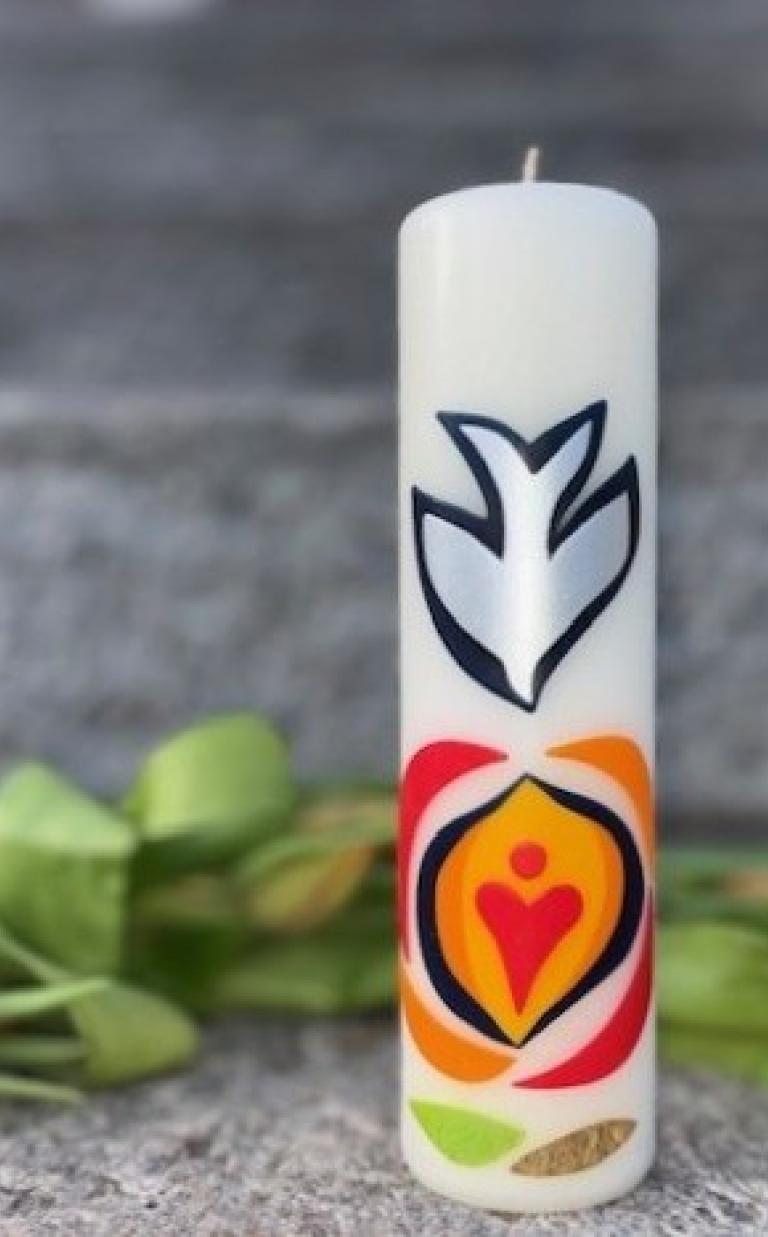 Osterkerze 2026 in Maria Lourdes