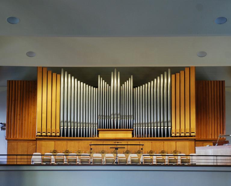 Orgelpfeiffen der Orgel von Maria Lourdes